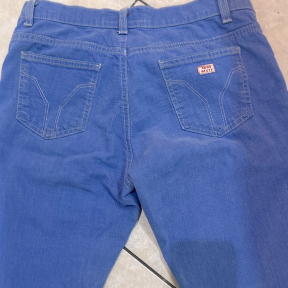 💫Miss Sixty Y2K Flaired Light Blue Jeans.. Rare FIND. Imported - Picture 4 of 10